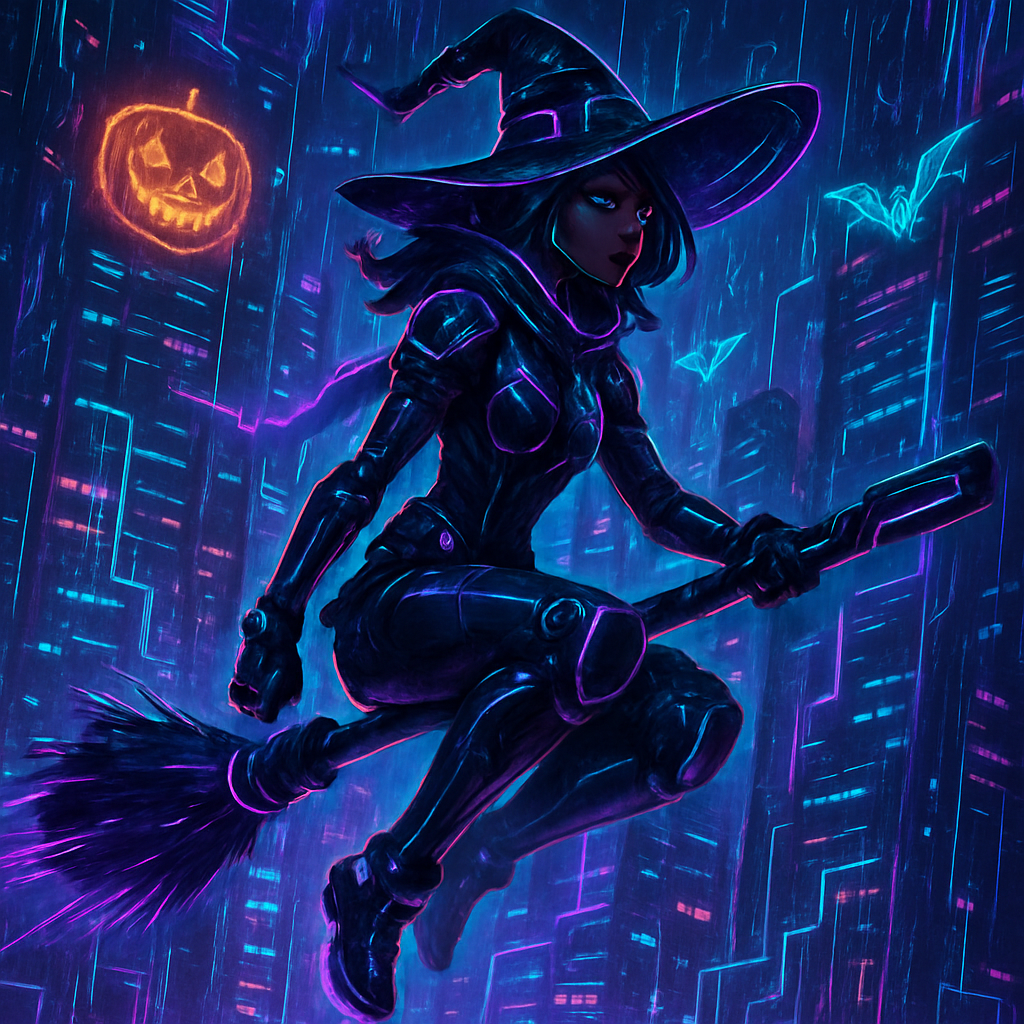 Cyber Witch’s Neon Night paint by diamond