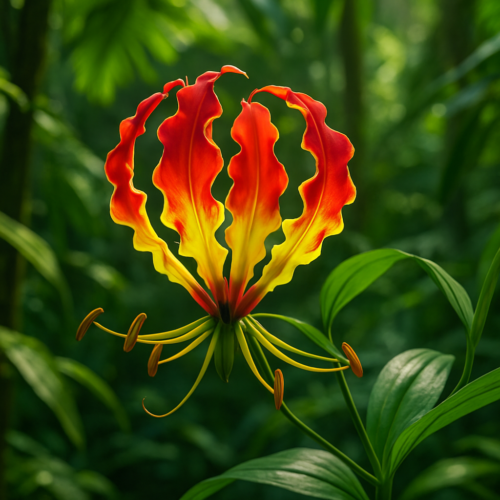 Flame Lily Paint by diamonds art