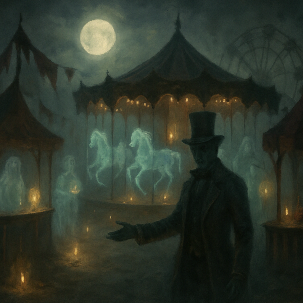 Haunted Carnival Illusion paint by diamonds