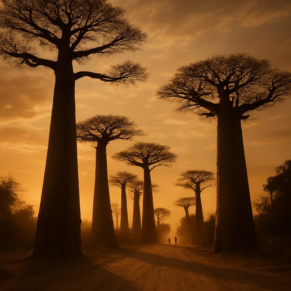 Avenue Of Baobabs Paint by diamonds art