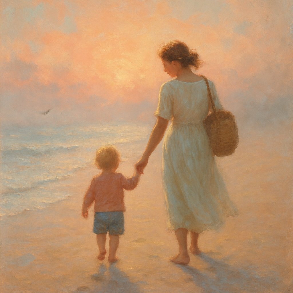 Sunrise Walk And Tiny Hand In Mine DIY paint by diamonds