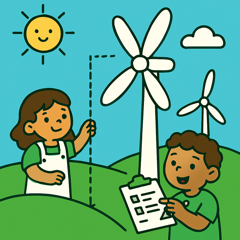 Little Engineer Wind Park diamond painting