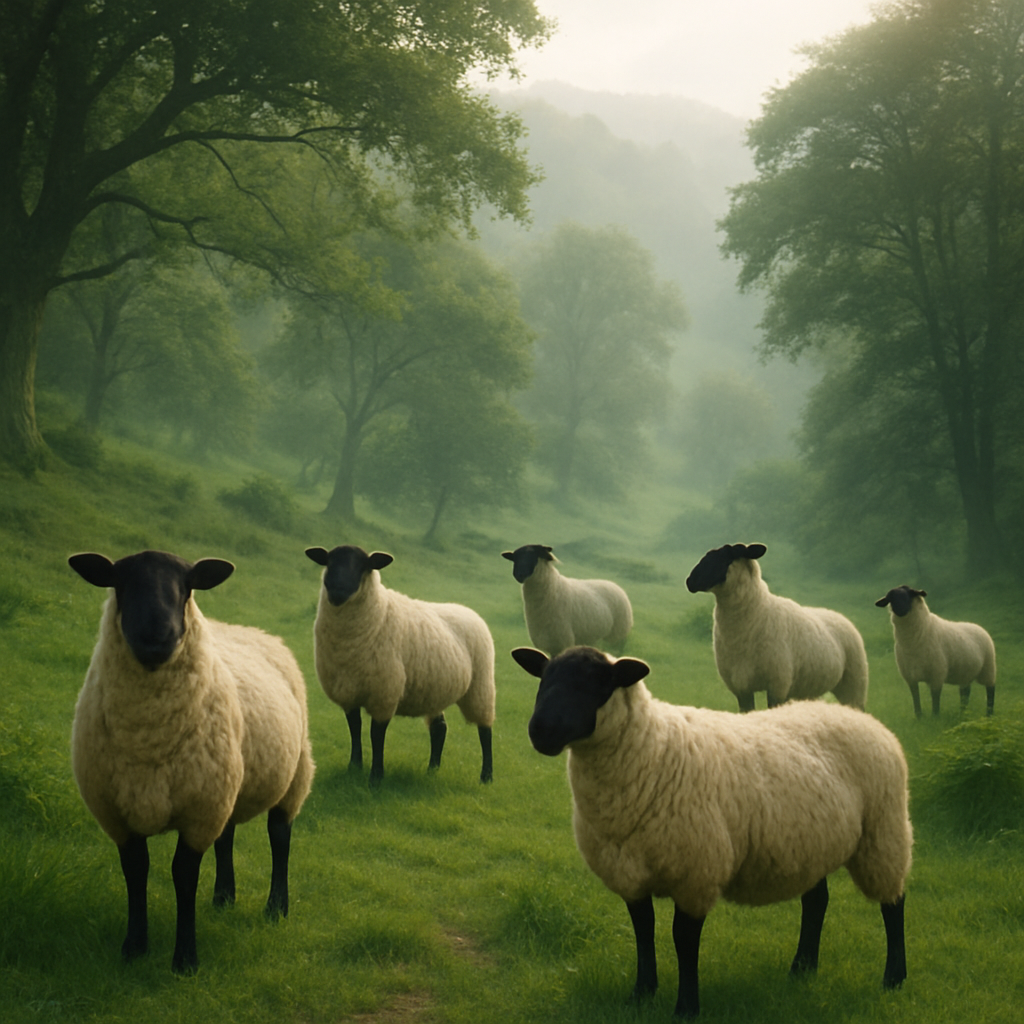 Clun Forest Sheep Paint by diamonds art