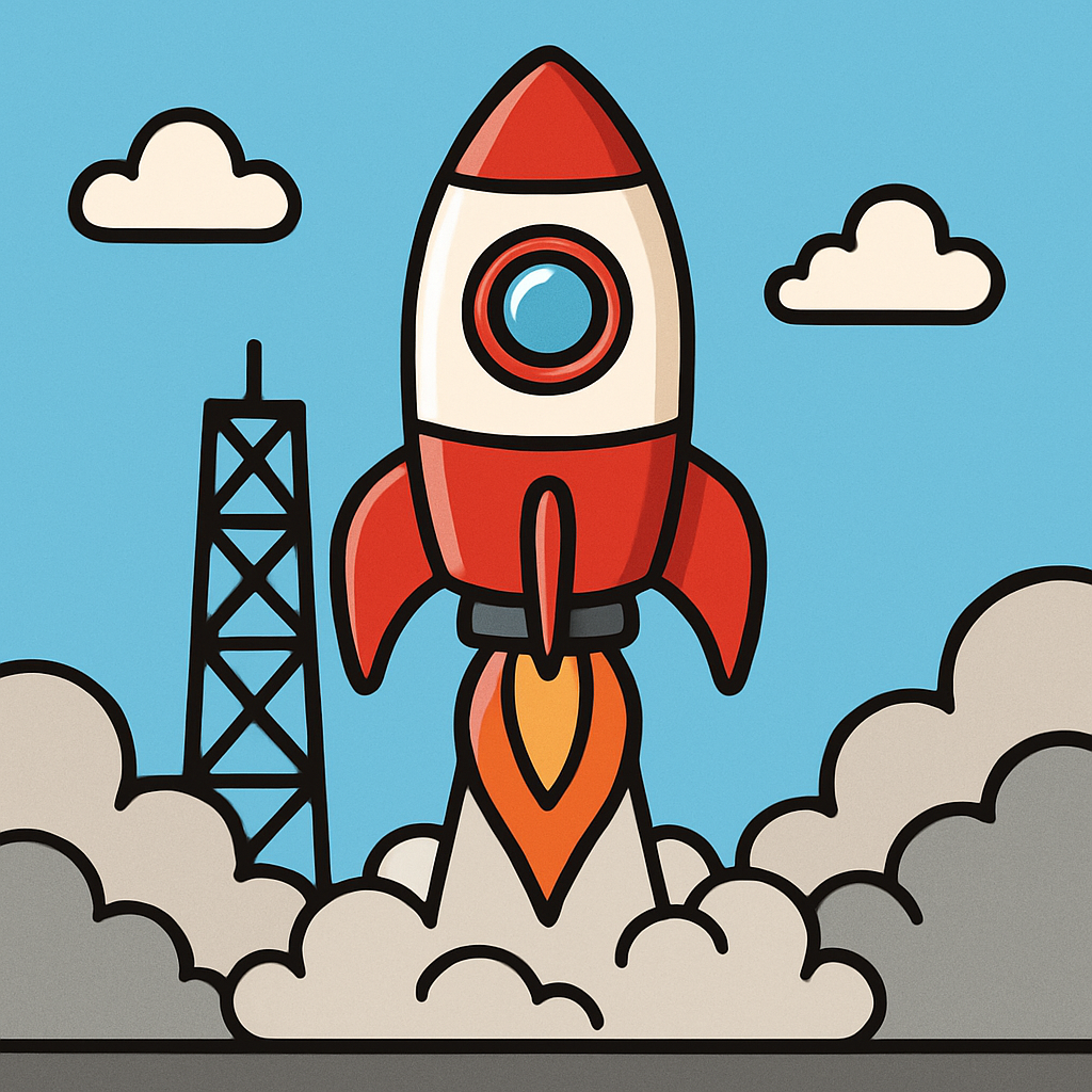 Space Rocket Launch Adventure Paint by diamonds kits