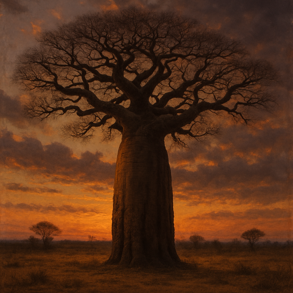 Baobab Tree Adansonia Paint by diamonds kits