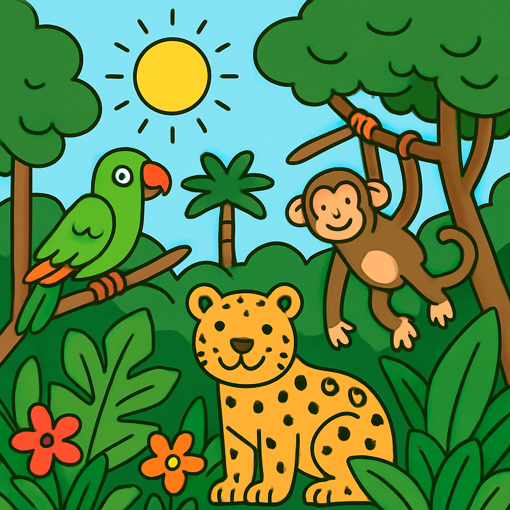 Amazing Amazon Rainforest Painting by diamonds kit