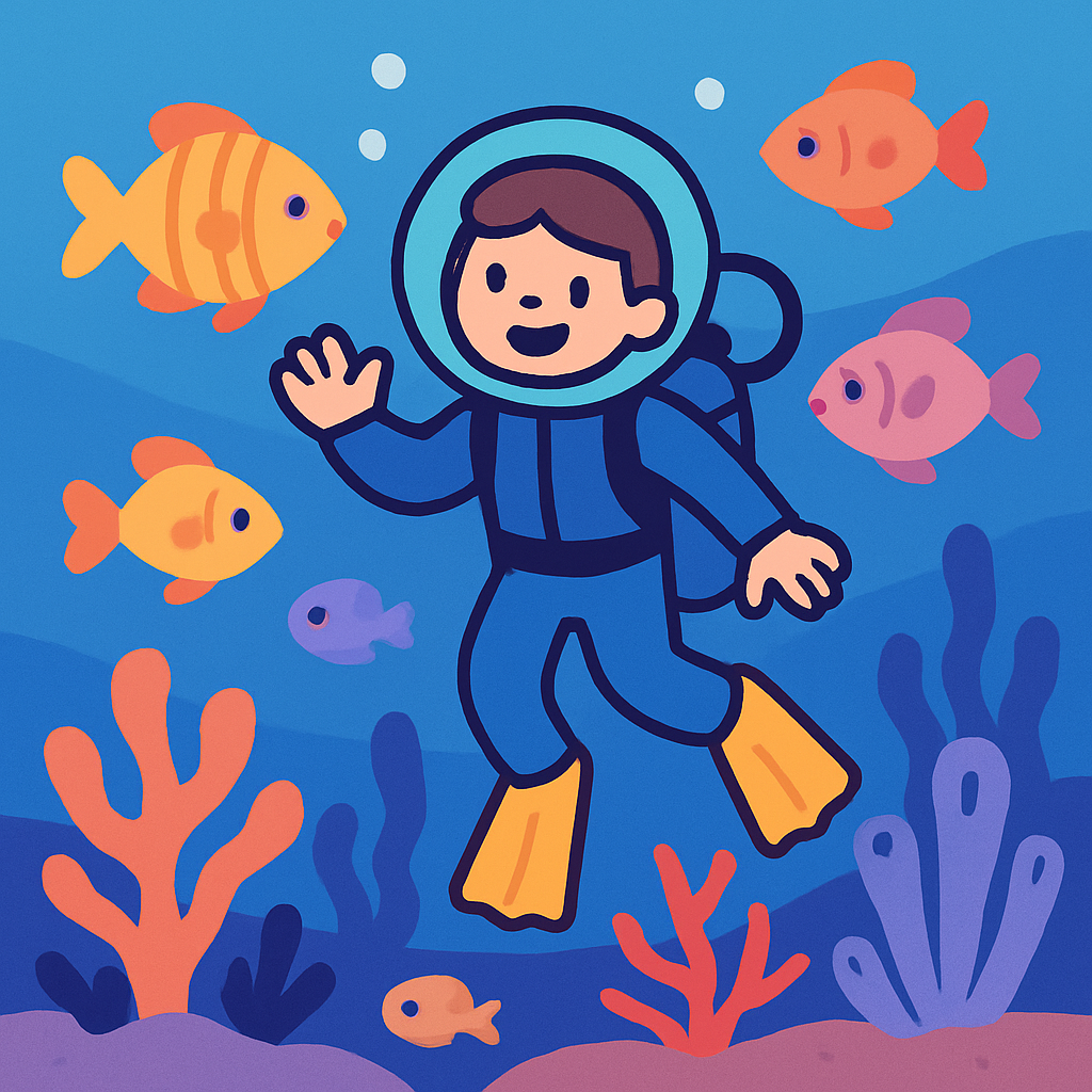 Underwater Ocean Science paint by color