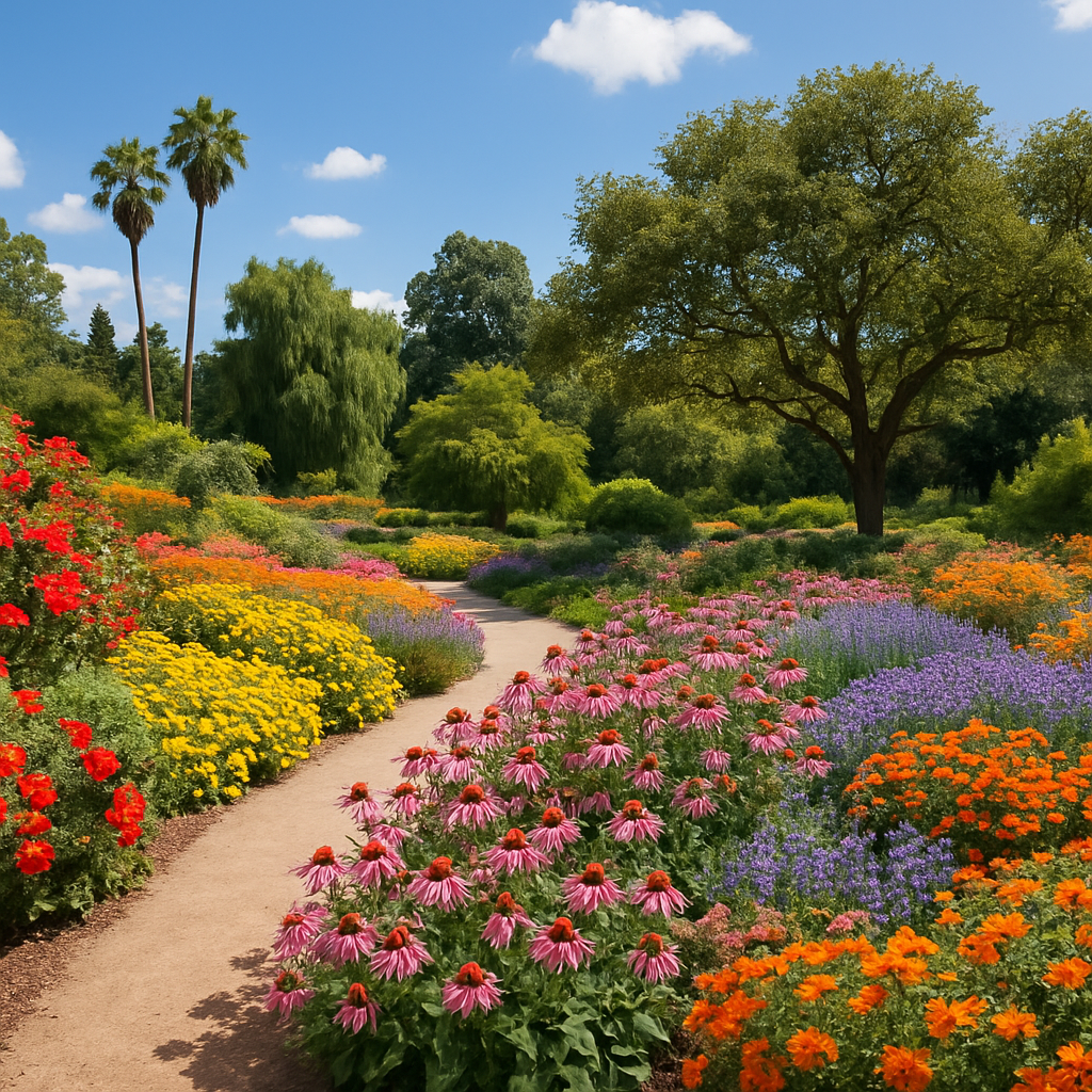 Huntington Botanical Gardens paint by color