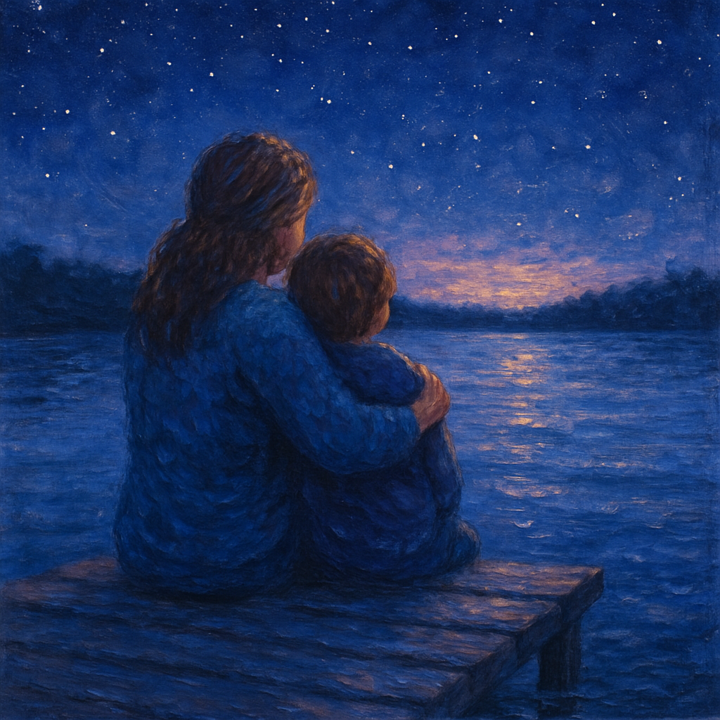 Twilight Whispers By The Lakeside Glow Paint by diamonds kits