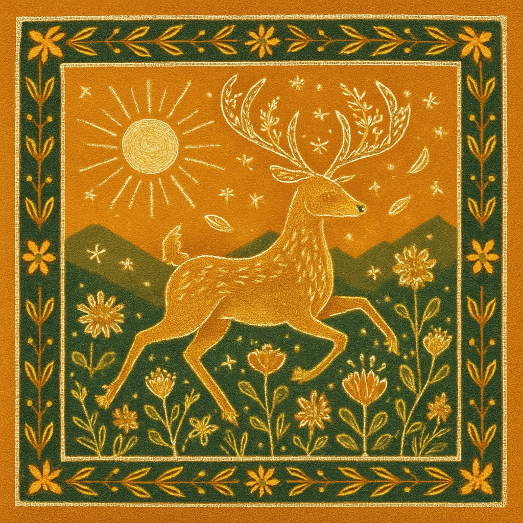 Solar Deer Quilt Paint by diamonds kits