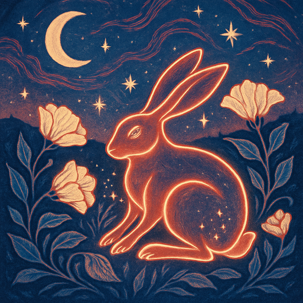 Hare Of The Midnight Meadow diamonded painting kits