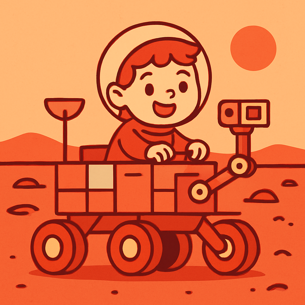 Little Mars Rover Explorer paint by diamond