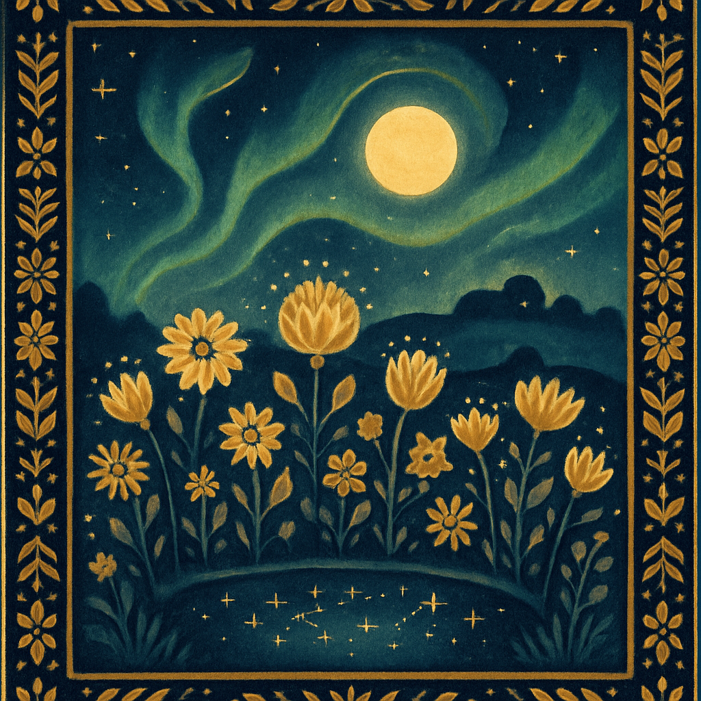 Aurora Meadow Tapestry Paint by diamonds kits