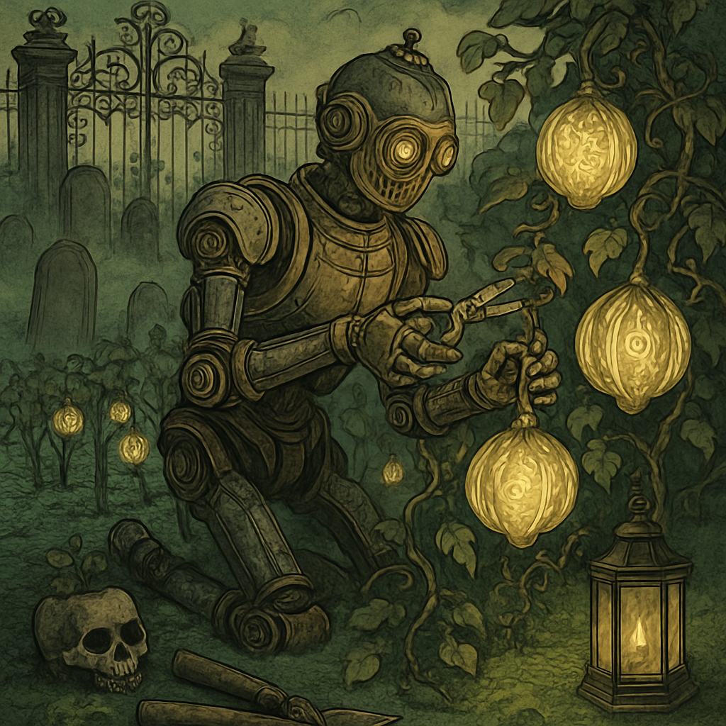 Clockwork Graveyard Gardener Paint by diamonds kits
