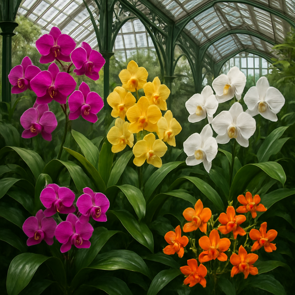 Kew Gardens Orchid Collection DIY paint by diamonds