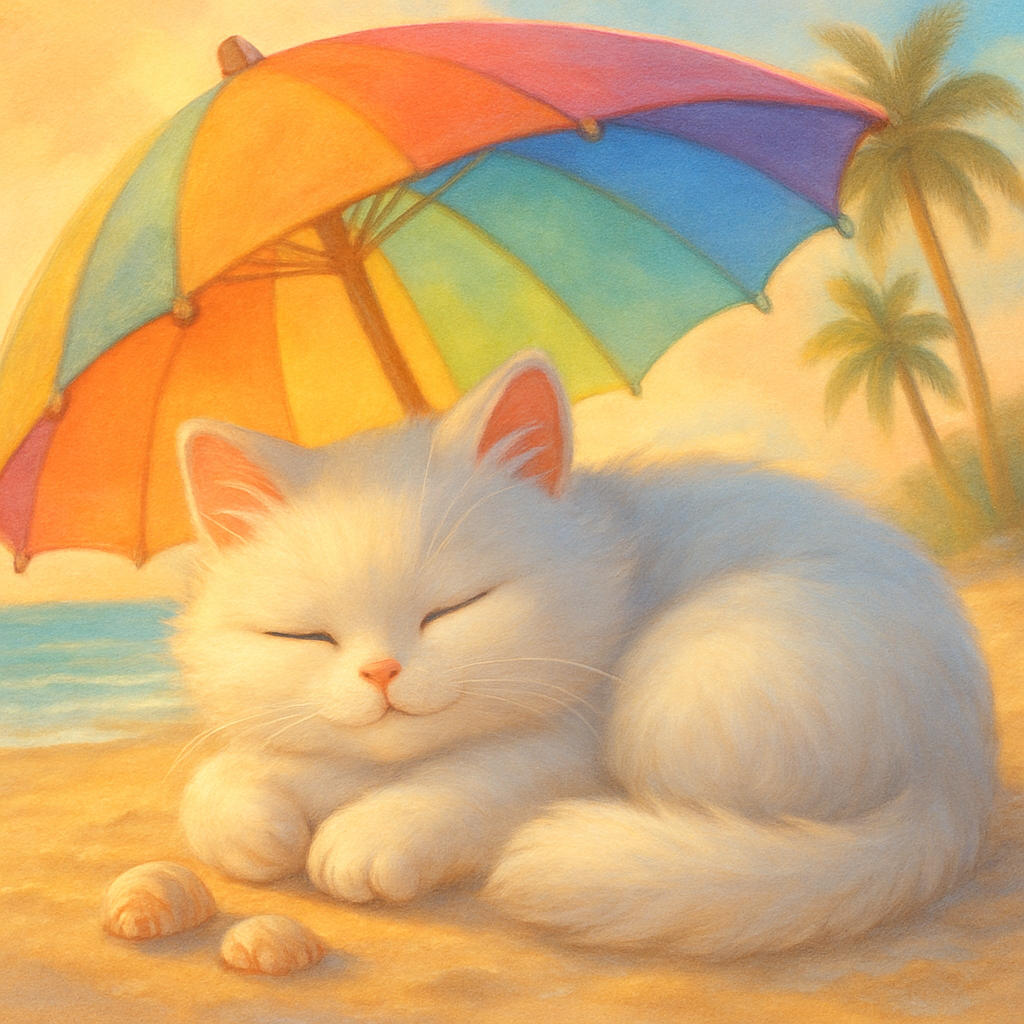 Umbrella Naptime DIY paint by diamonds