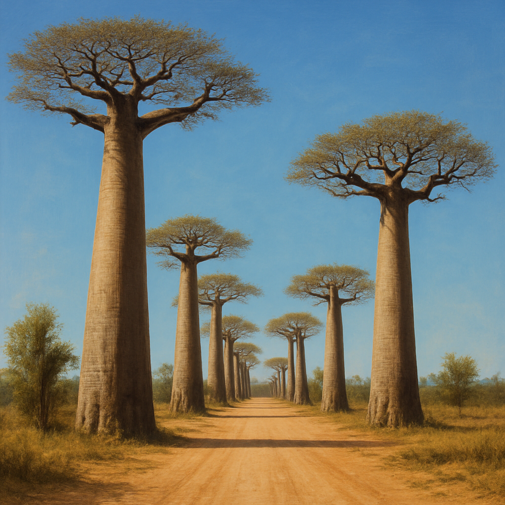 Baobab Tree Avenue paint by diamonds