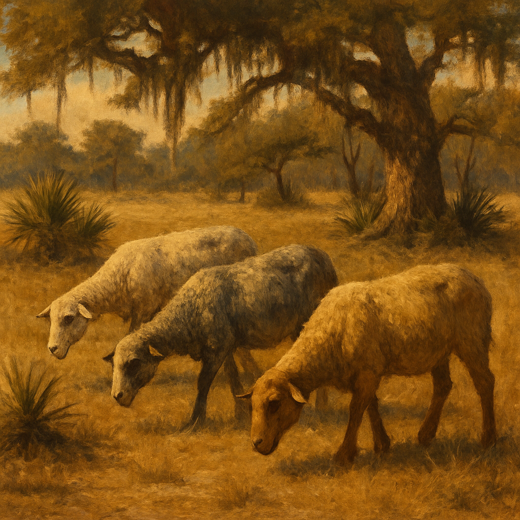 Florida Cracker Sheep - United States paint by color
