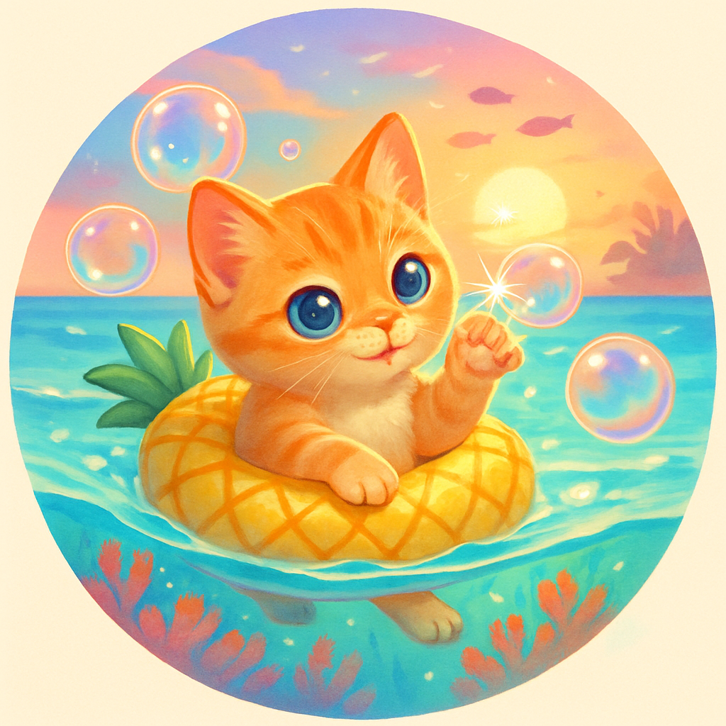 Floatie Fiesta Paint by diamonds art