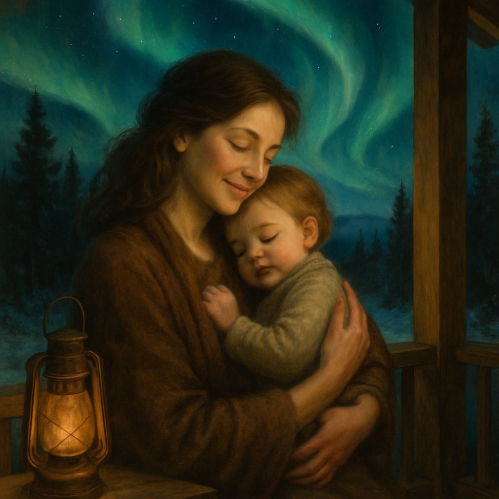Lullaby Under Aurora paint by diamond