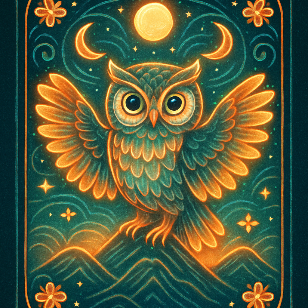 Owl With Radiant Sunrise Feathers Paint by diamonds kits