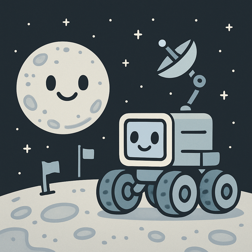 Lunar Rover Adventure Painting by diamonds kit