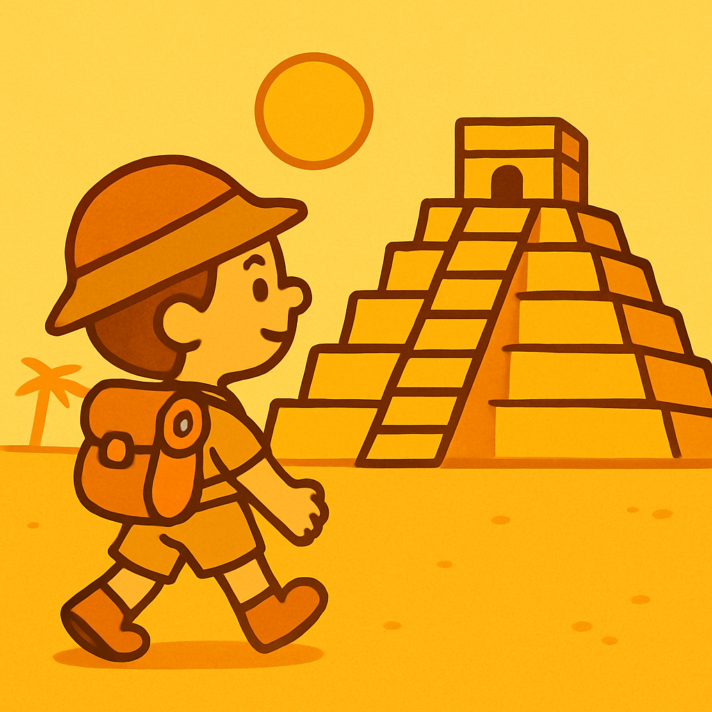 Explorer At The Pyramid Paint by diamonds art