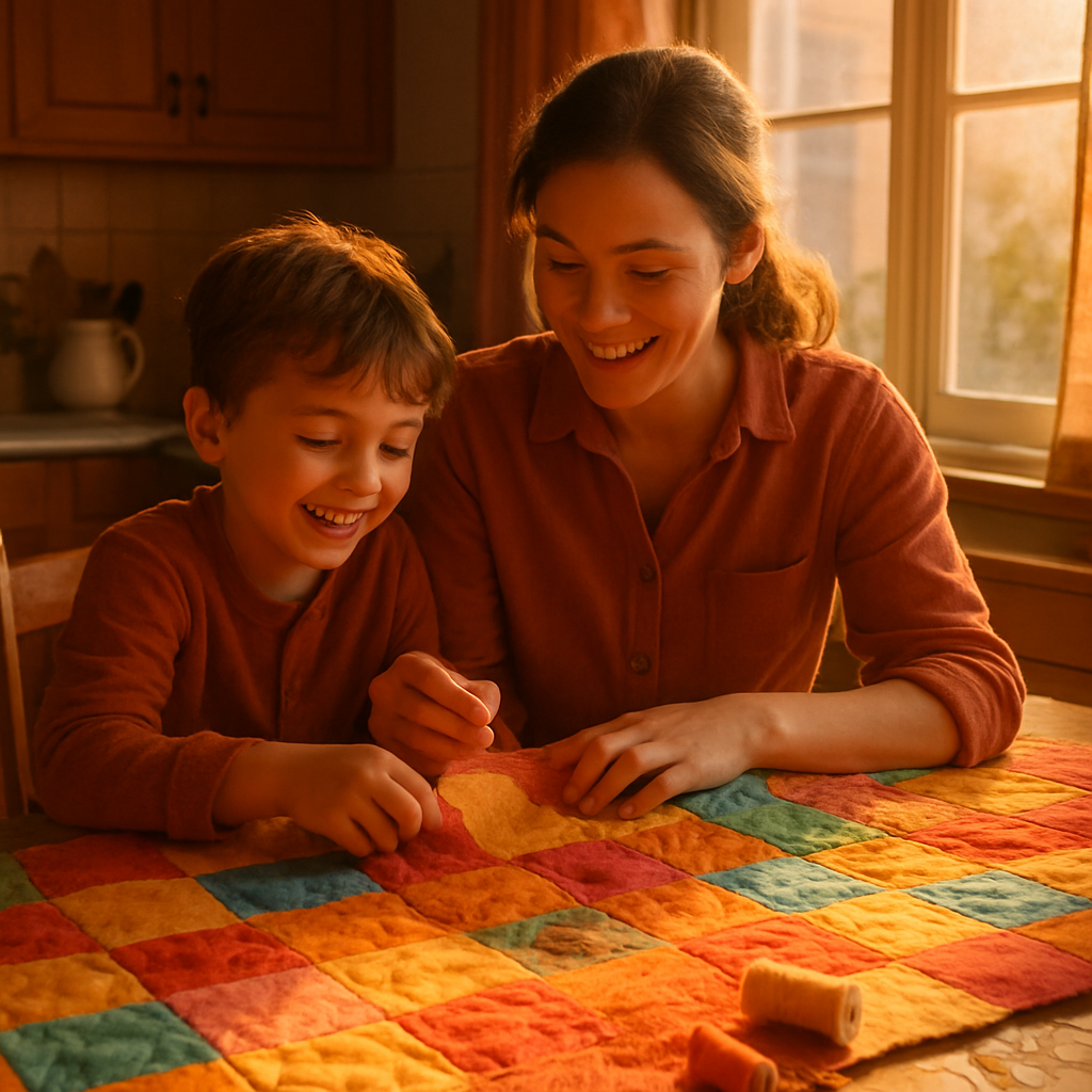Sunrise Quilt Of Little Hands paint by color