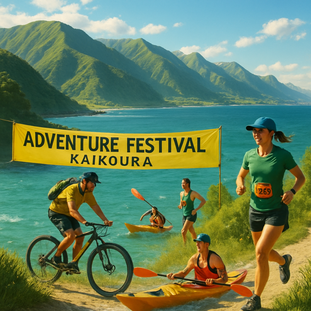 Adventure Challenge At Kaikoura Festival paint by color