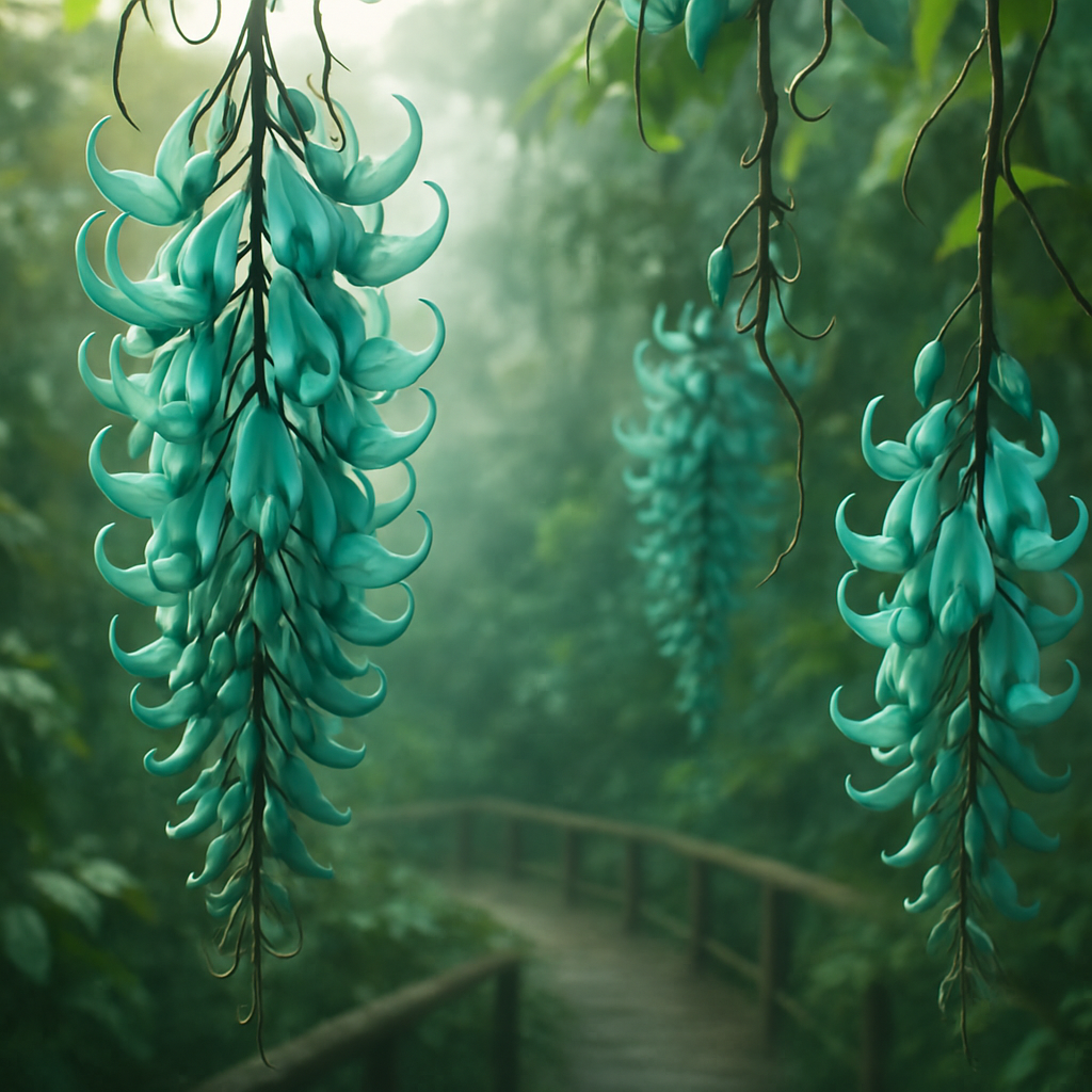 Strongylodon Macrobotrys Jade Vine Philippines paint by diamonds