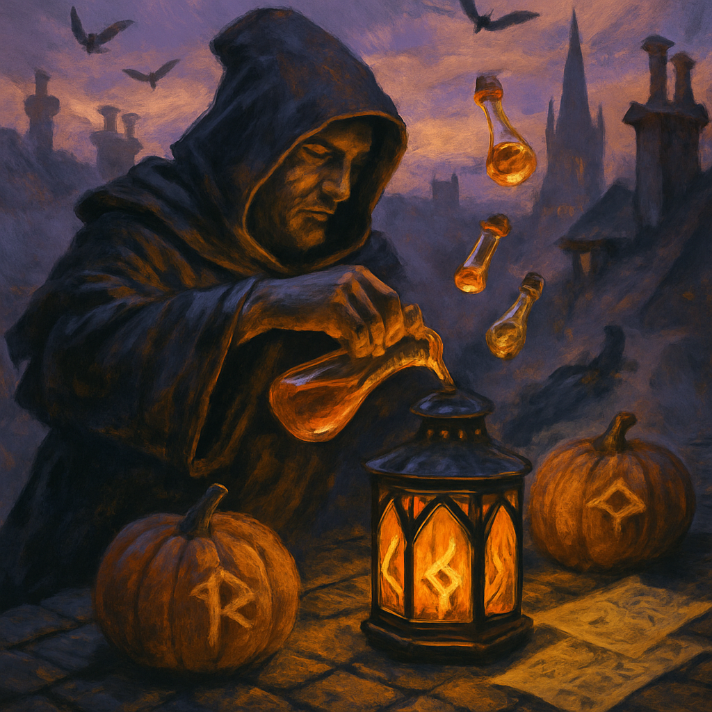 Lantern Alchemist Of Autumn diamonded painting kits