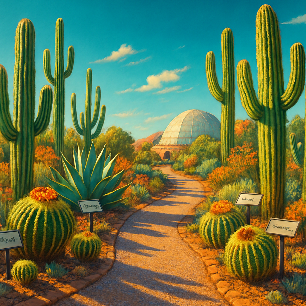 Desert Botanical Garden Cactus Trail paint by diamond