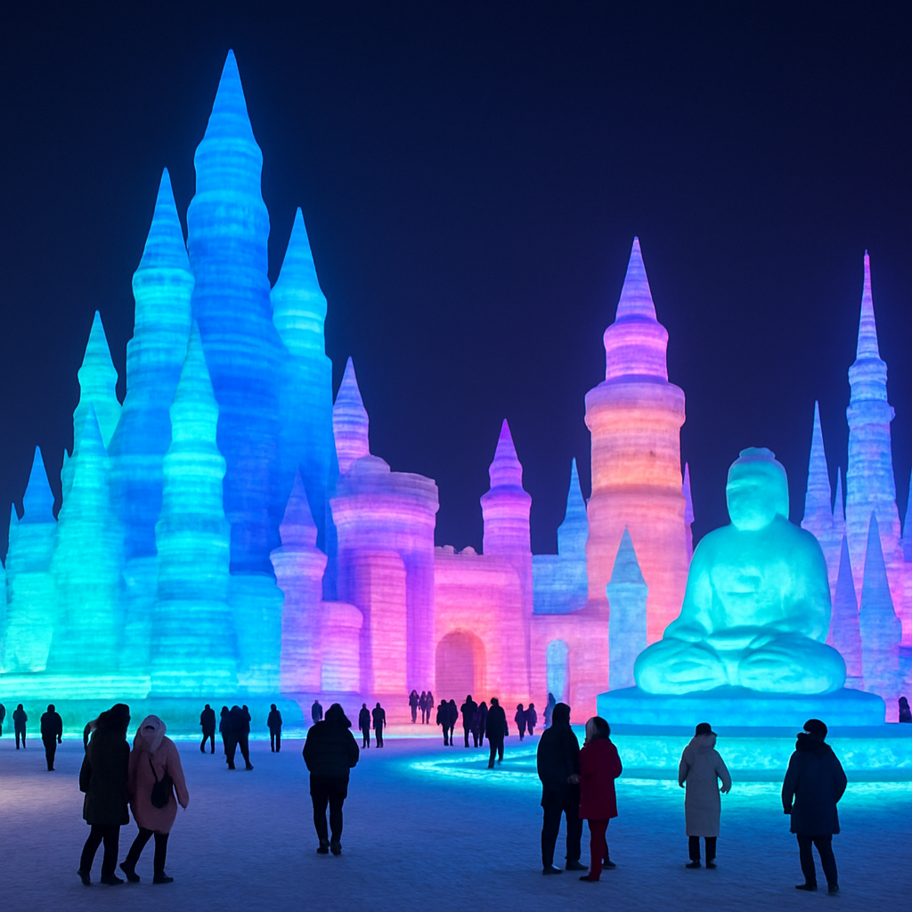Harbin Ice And Snow Festival Artistry paint by color