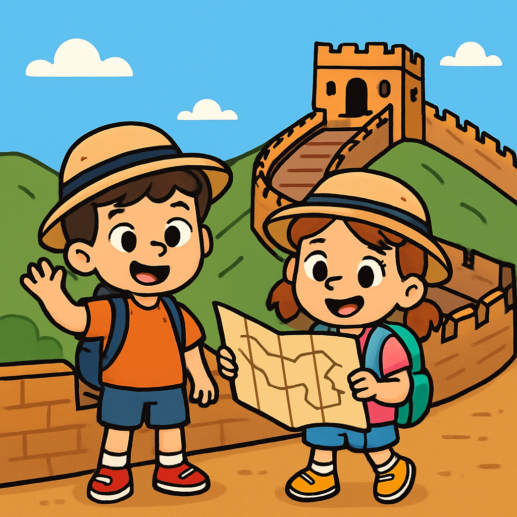 Adventure Around The Great Wall Of China paint by color
