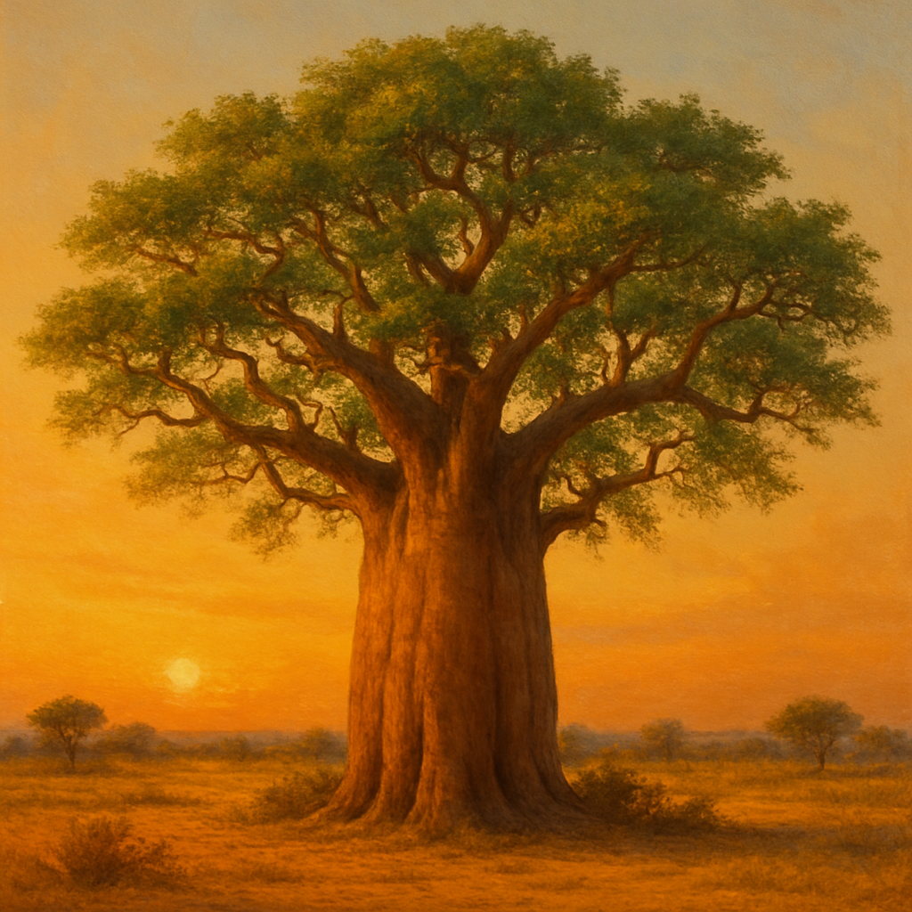 Baobab Tree Wonders Paint by diamonds kits