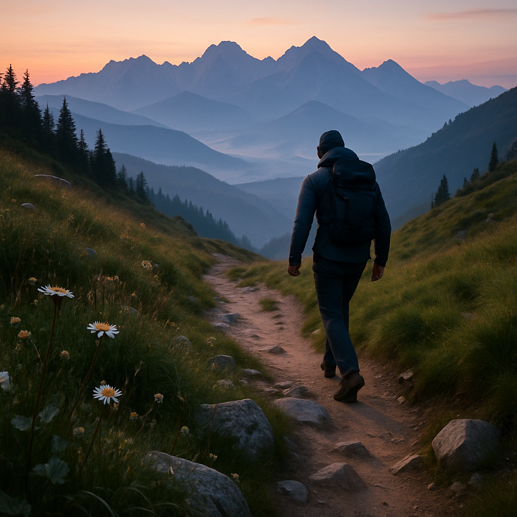 Early Morning Trek In The Tatras With Misty Valleys DIY paint by diamonds