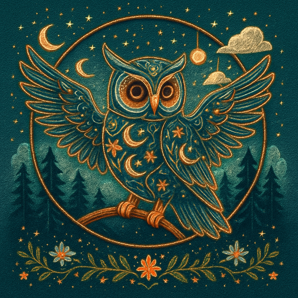 Owlsong Of The Moon paint by diamonds