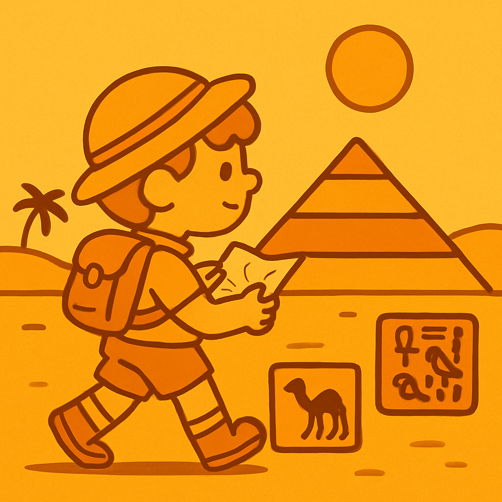 Explorer At The Ancient Pyramid diamond painting