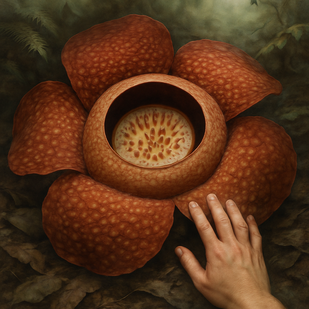 Rafflesia Arnoldii Flower Reveal DIY paint by diamonds