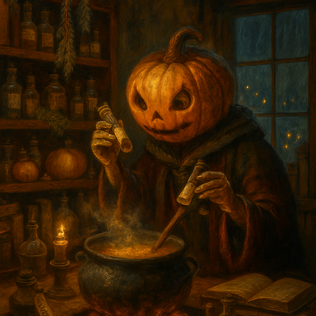 Midnight Apothecary Of The Pumpkin Alchemist Paint by diamonds kits