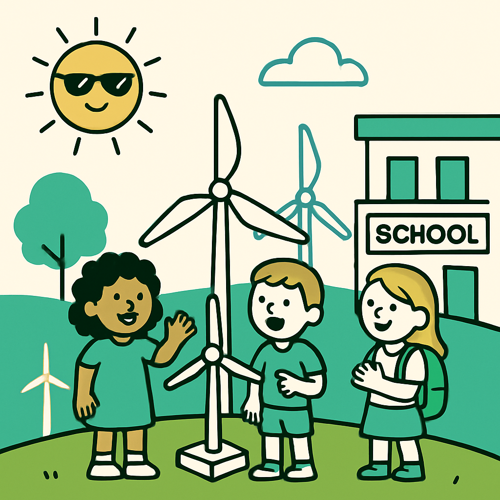 Wind Farm Science Fair Paint by diamonds art