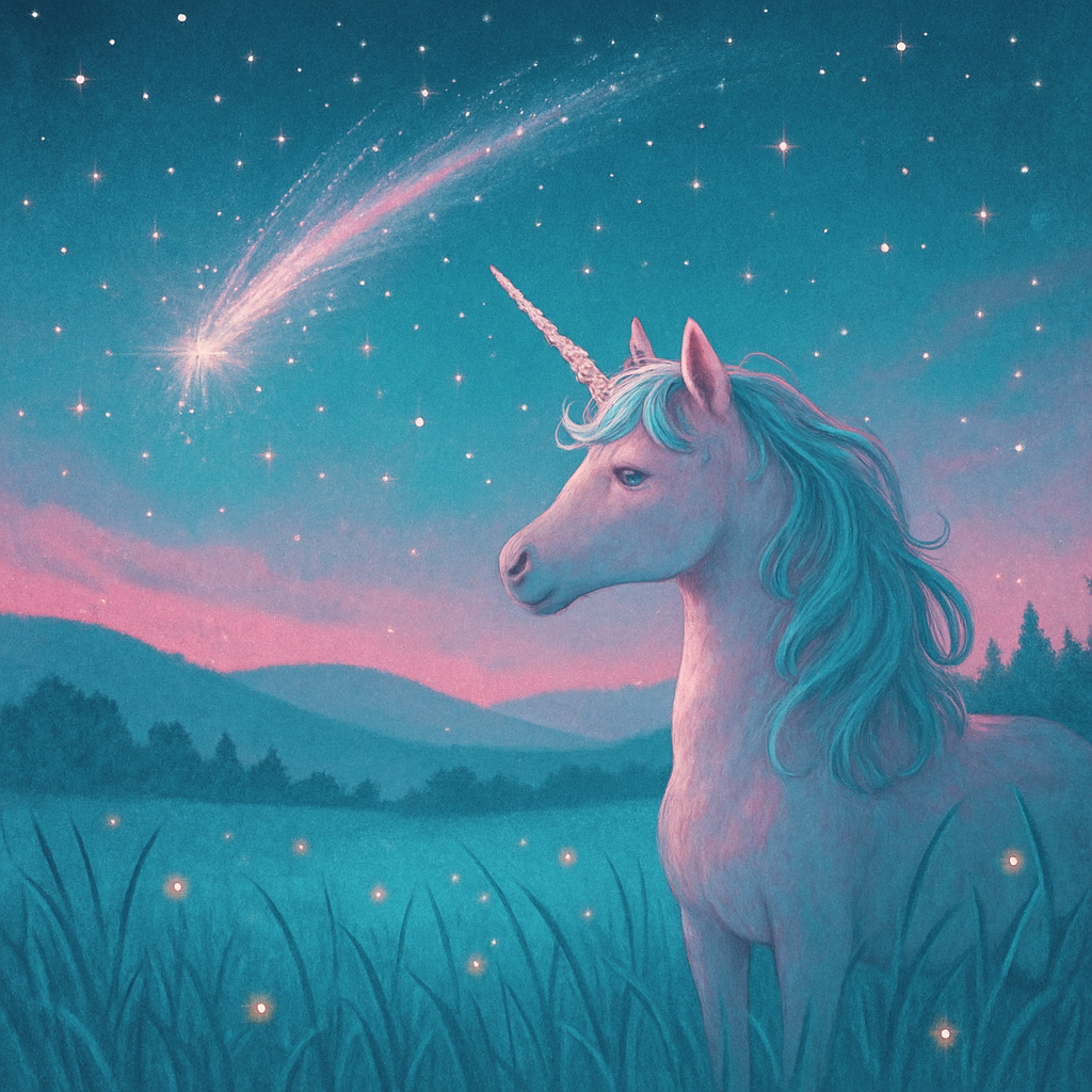 Unicorn Comet Meadow paint by diamonds