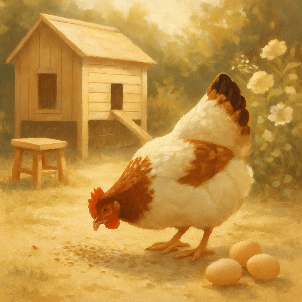 Sussex Dual Purpose Chicken DIY paint by diamonds