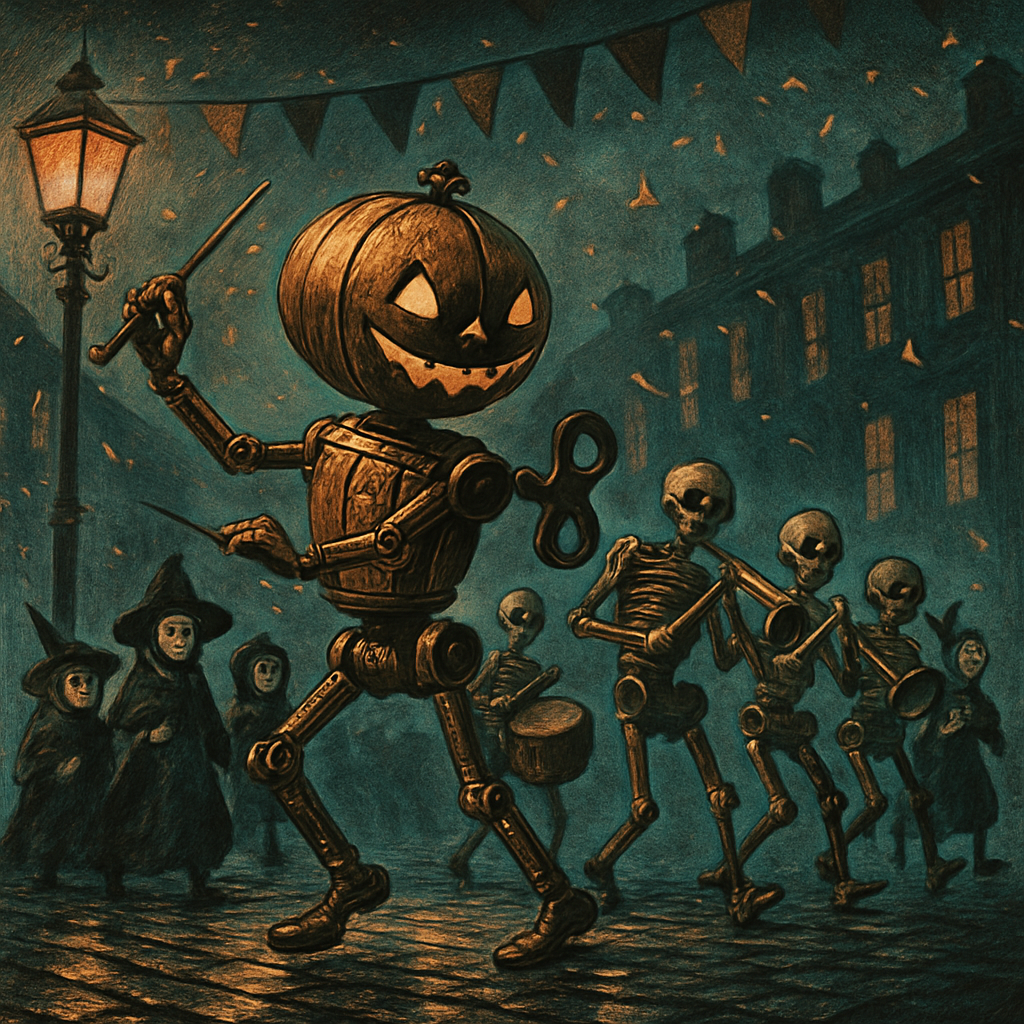 Clockwork Jack And The Street Parade painting diamond kit
