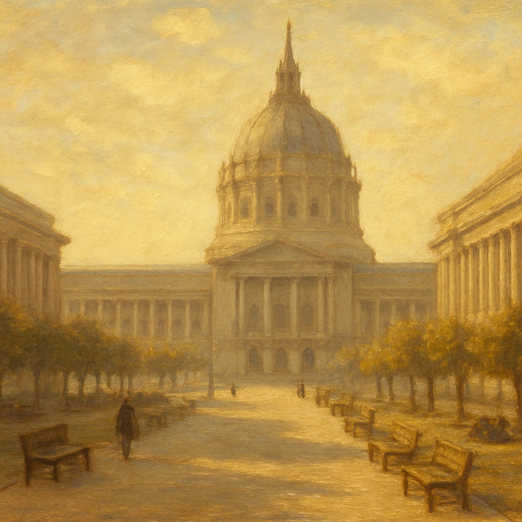 Historic Civic Center Plaza In San Francisco Paint by diamonds art