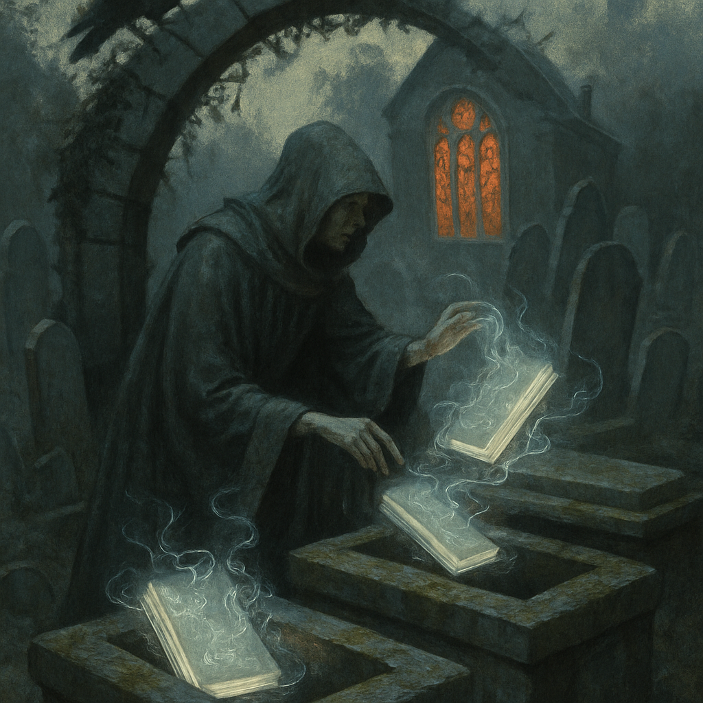 Graveyard Librarian Of Forgotten Stories paint by diamonds
