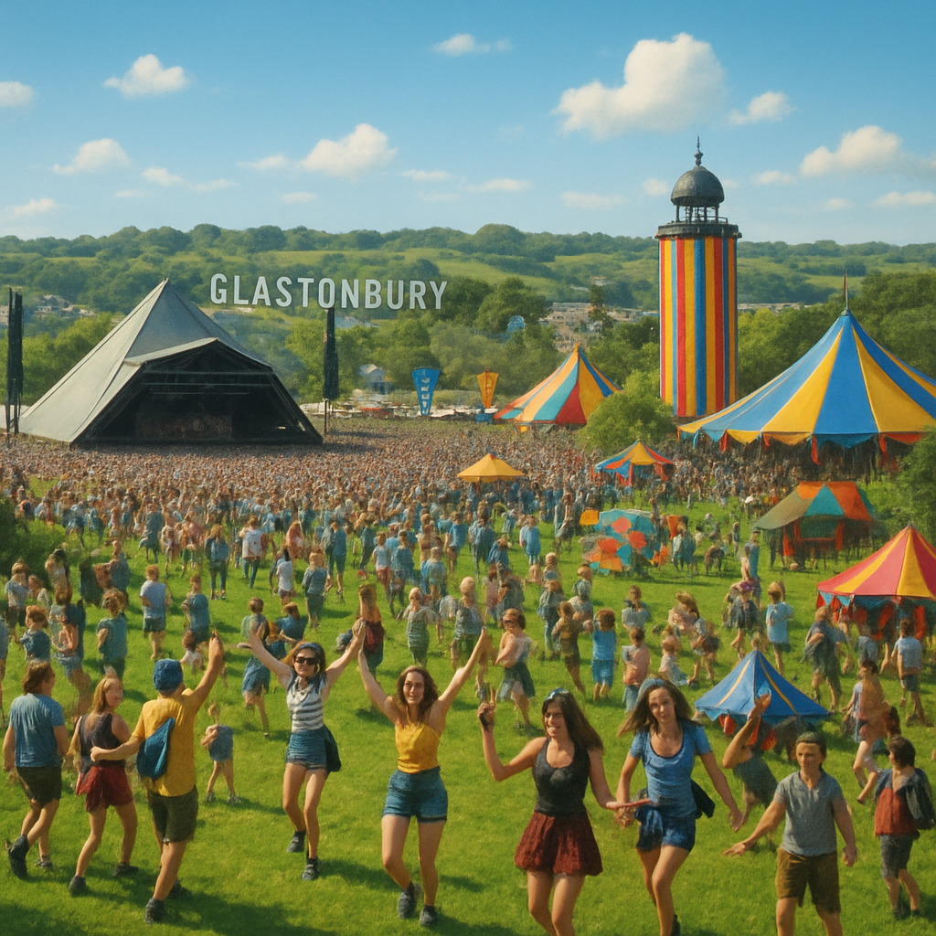 Glastonbury Festival Celebration DIY paint by diamonds