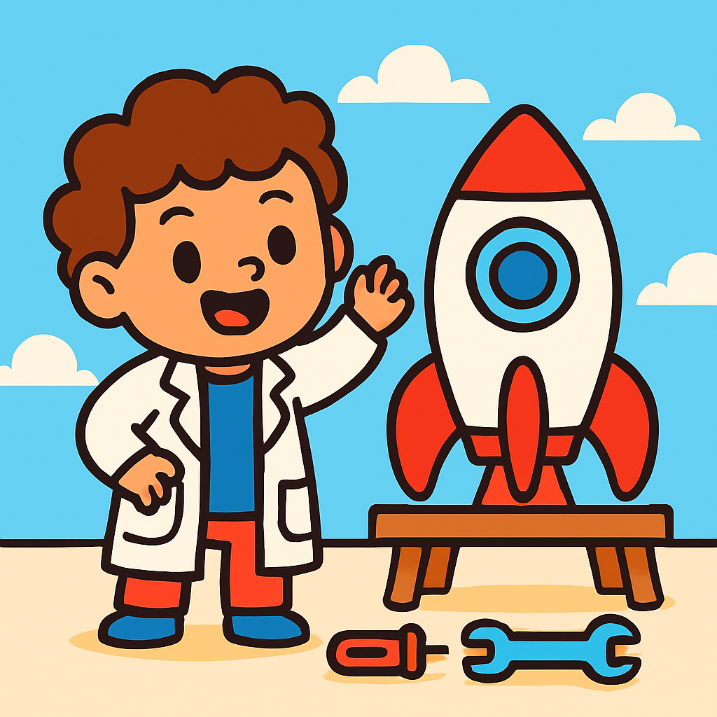 Curious Rocket Scientist painting diamond kit