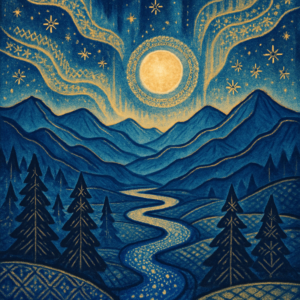Aurora Ridge Celestial Vista Paint by diamonds kits