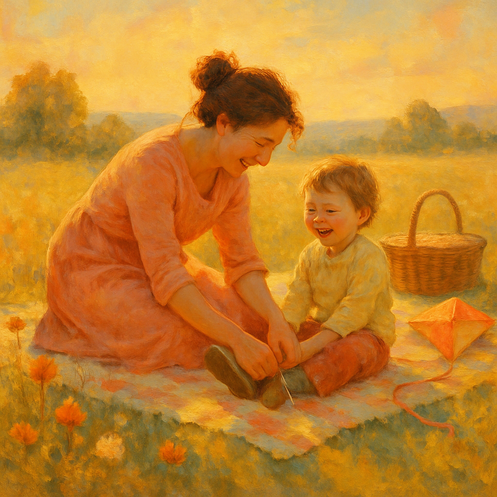 Sunrise Picnic Embrace DIY paint by diamonds